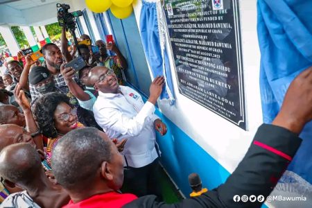 DR. MAHAMUDU BAWUMIA COMMISSIONED CLASSROOM BLOCK AND EQUIPPED ICT CENTRE FOR KWABOANTA PRESBY.